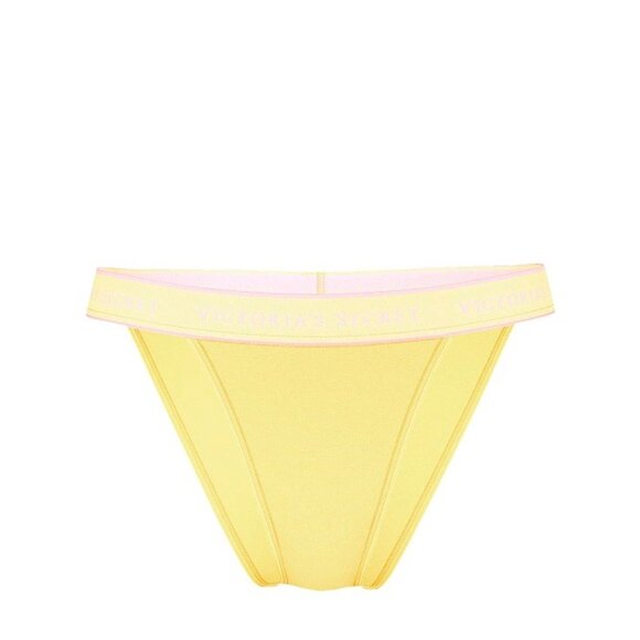 VICTORIA'S SECRET Cotton Tanga Panty SIZE XXL Yellow Tulip String Bikini Panty - Picture 3 of 4
